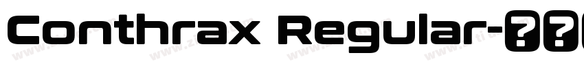 Conthrax Regular字体转换 Conthrax Regular字体转换